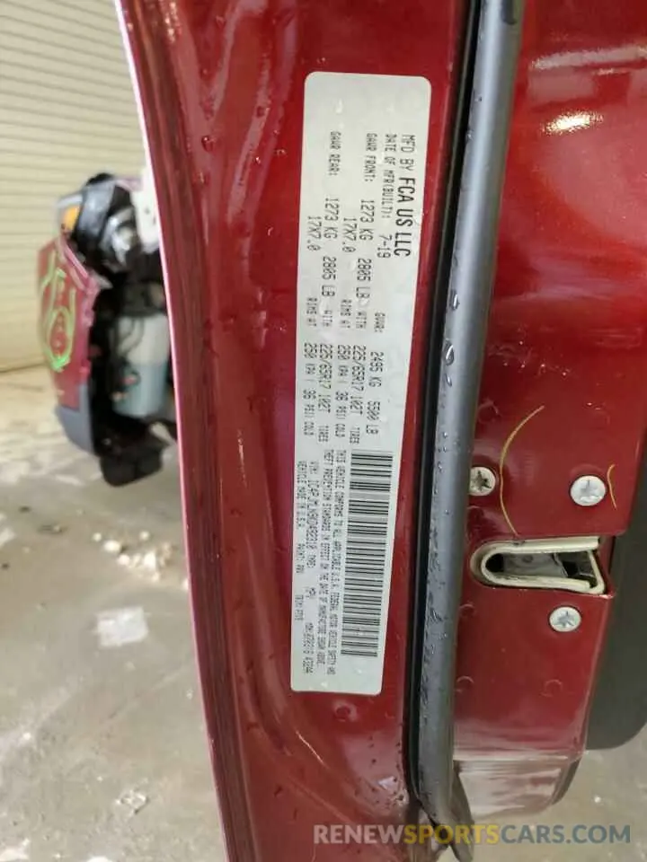13 Photograph of a damaged car 1C4PJMLN9KD492310 JEEP GRAND CHER 2019