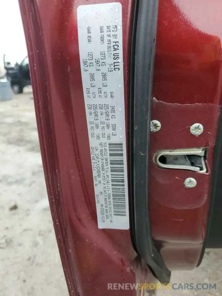 13 Фотография поврежденного автомобиля 1C4PJMLX1KD492464 JEEP GRAND CHER 2019