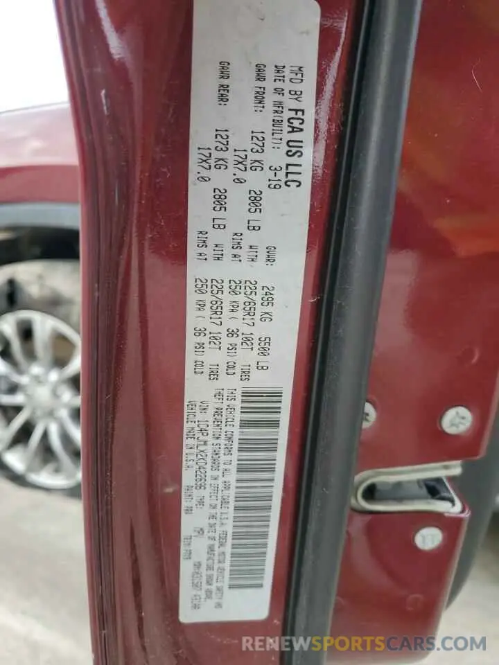 13 Фотография поврежденного автомобиля 1C4PJMLX2KD422696 JEEP GRAND CHER 2019