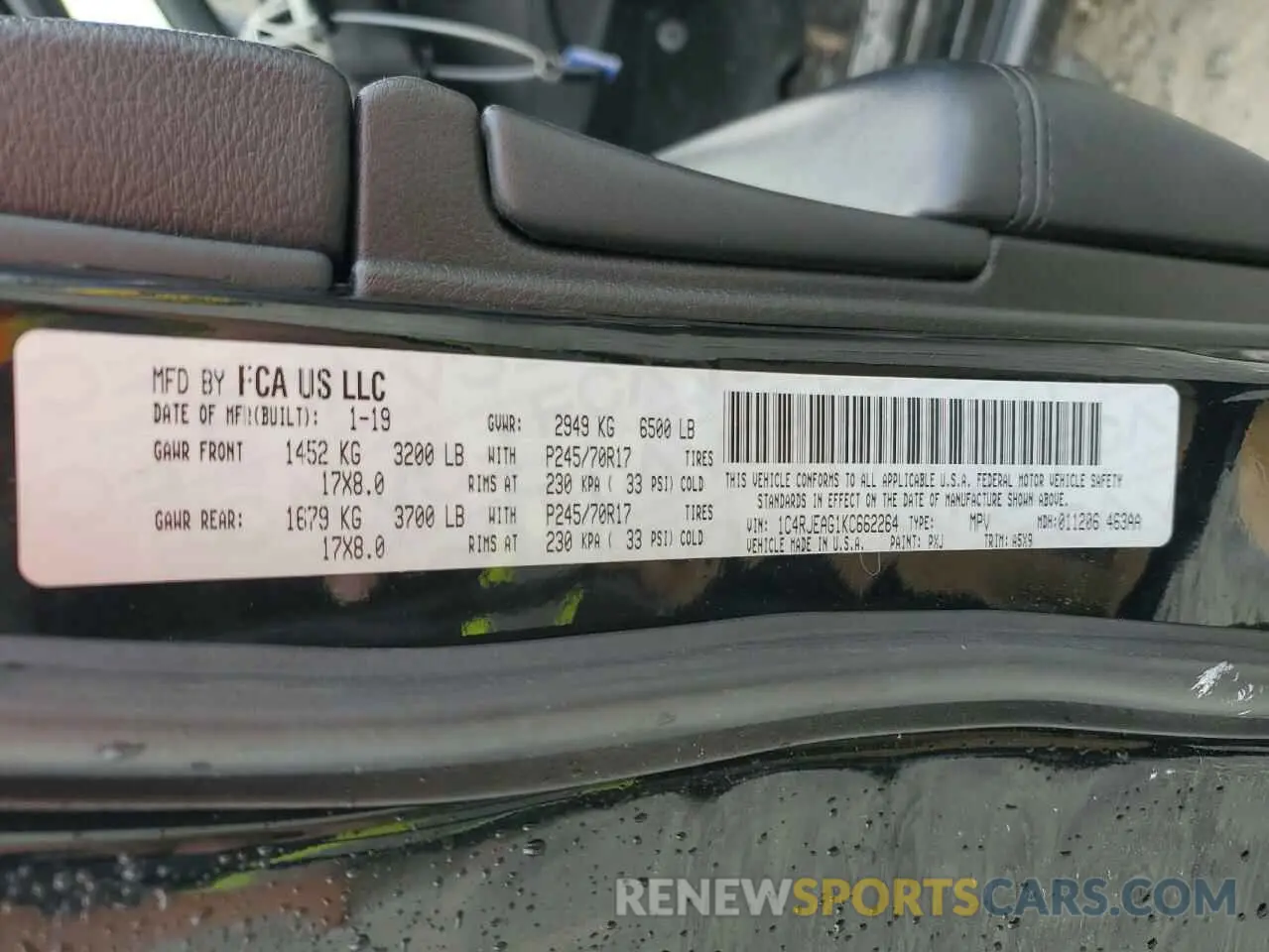 14 Фотография поврежденного автомобиля 1C4RJEAG1KC662264 JEEP GRAND CHER 2019