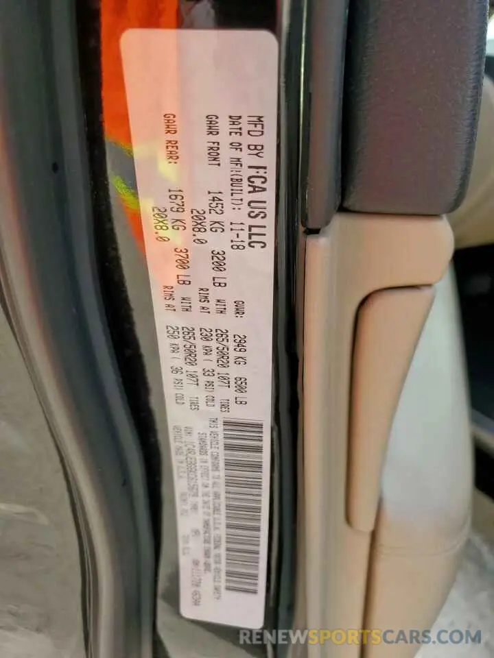 13 Photograph of a damaged car 1C4RJEBG6KC615679 JEEP GRAND CHER 2019