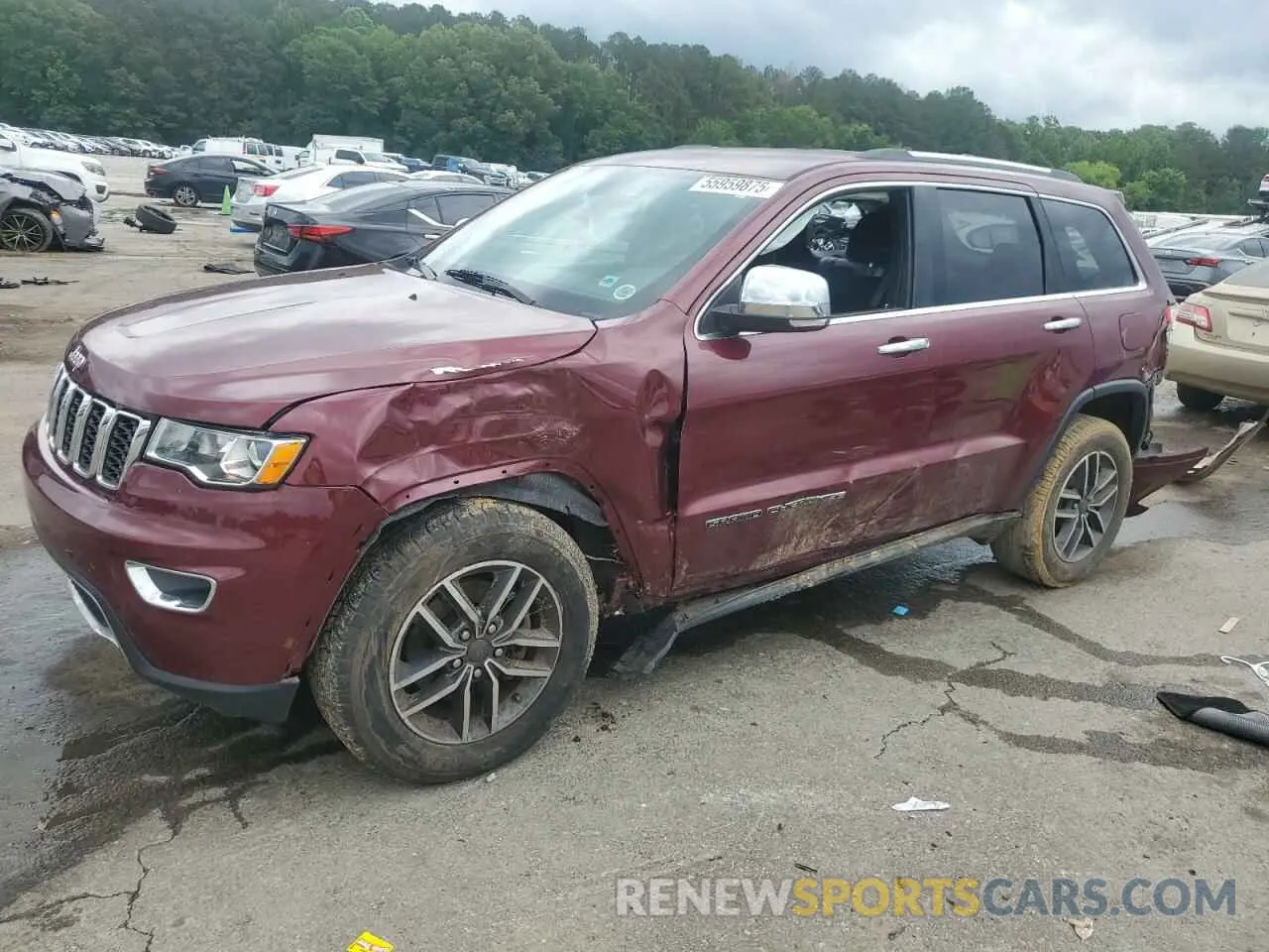 1 Photograph of a damaged car 1C4RJEBG6KC656832 JEEP GRAND CHER 2019