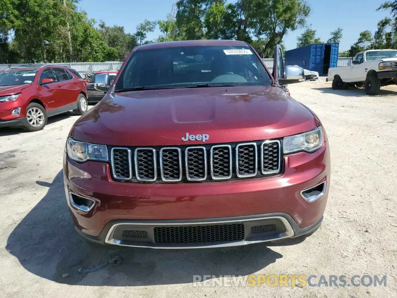 5 Фотография поврежденного автомобиля 1C4RJEBG7KC656564 JEEP GRAND CHER 2019