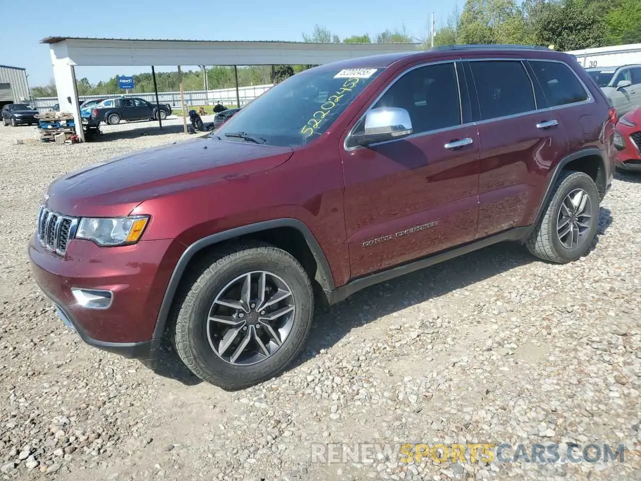 1 Photograph of a damaged car 1C4RJEBG7KC656743 JEEP GRAND CHER 2019