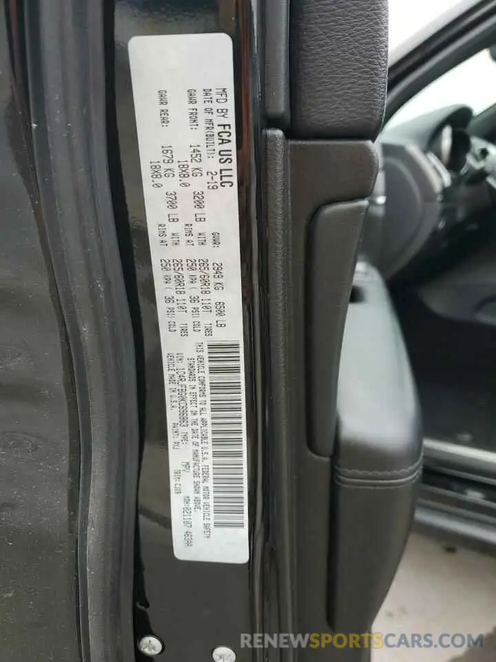 13 Photograph of a damaged car 1C4RJFBG0KC696863 JEEP GRAND CHER 2019
