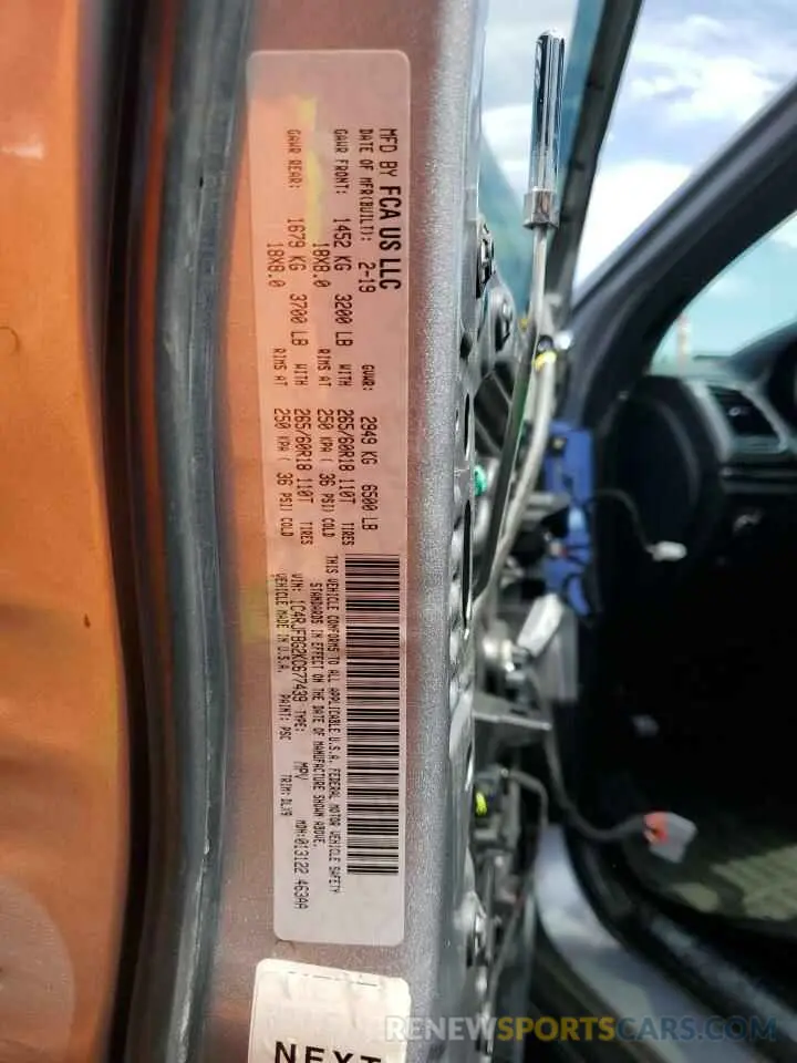 14 Фотография поврежденного автомобиля 1C4RJFBG2KC677439 JEEP GRAND CHER 2019
