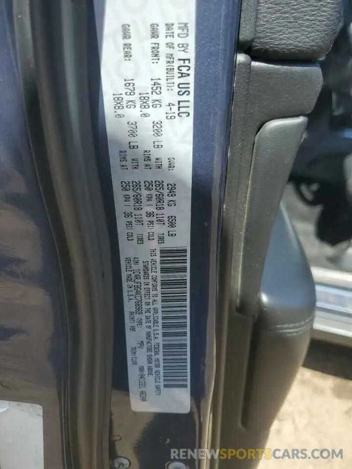 15 Photograph of a damaged car 1C4RJFBG4KC768969 JEEP GRAND CHER 2019