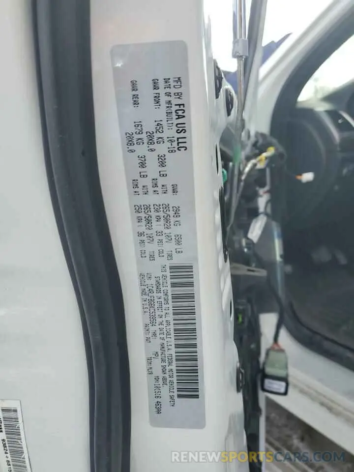 14 Photograph of a damaged car 1C4RJFBG6KC539564 JEEP GRAND CHER 2019