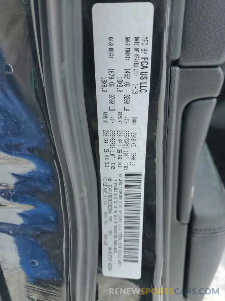 13 Фотография поврежденного автомобиля 1C4RJFBG9KC683254 JEEP GRAND CHER 2019