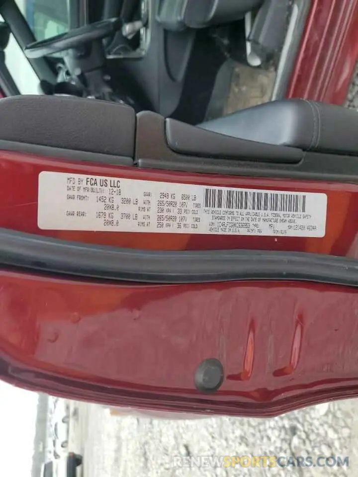 14 Photograph of a damaged car 1C4RJFCG0KC636953 JEEP GRAND CHER 2019