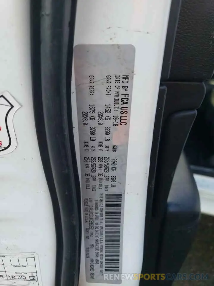 13 Photograph of a damaged car 1C4RJFCG1KC592252 JEEP GRAND CHER 2019