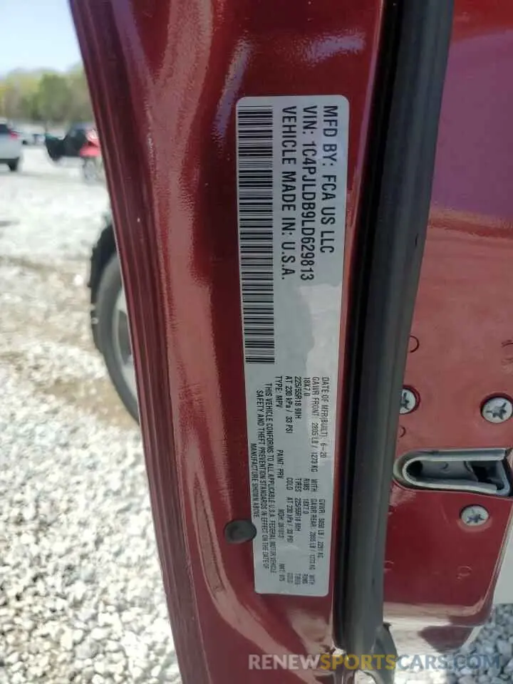 16 Фотография поврежденного автомобиля 1C4PJLDB9LD629813 JEEP GRAND CHER 2020