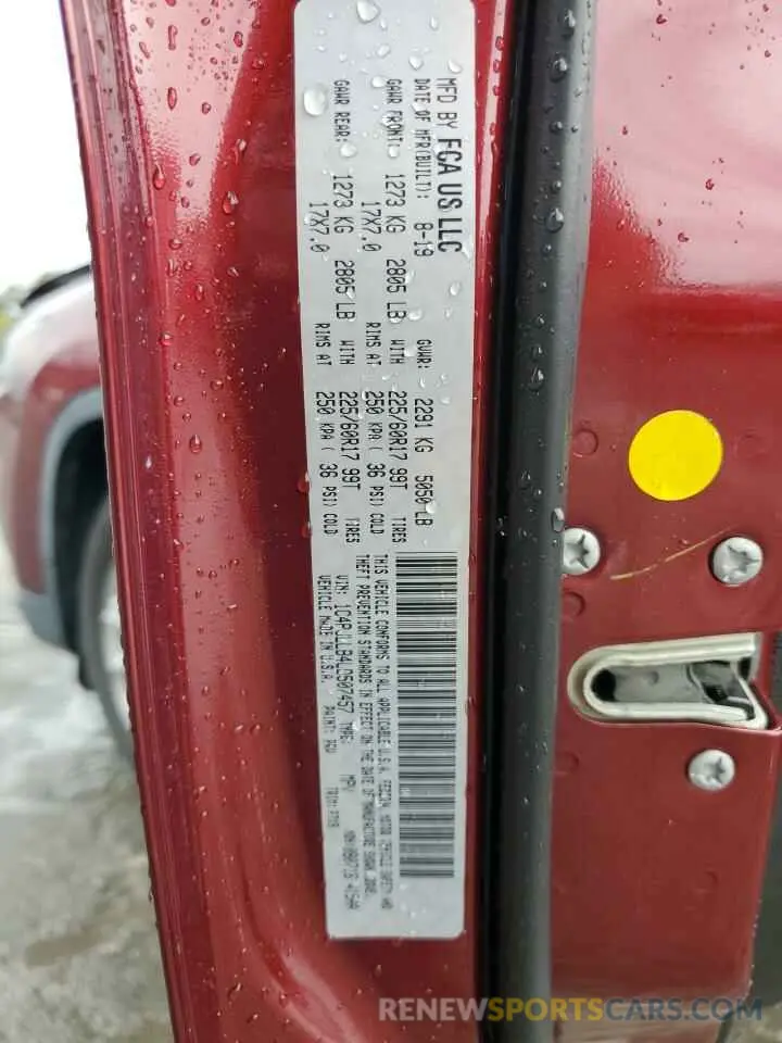 13 Фотография поврежденного автомобиля 1C4PJLLB4LD507457 JEEP GRAND CHER 2020