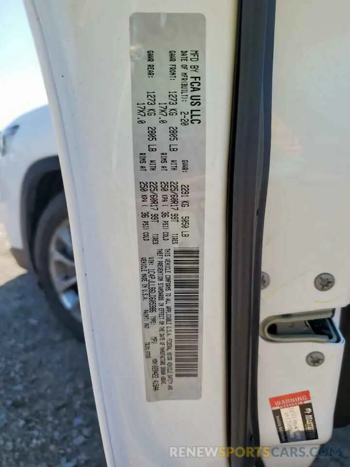 13 Photograph of a damaged car 1C4PJLLB6LD605986 JEEP GRAND CHER 2020