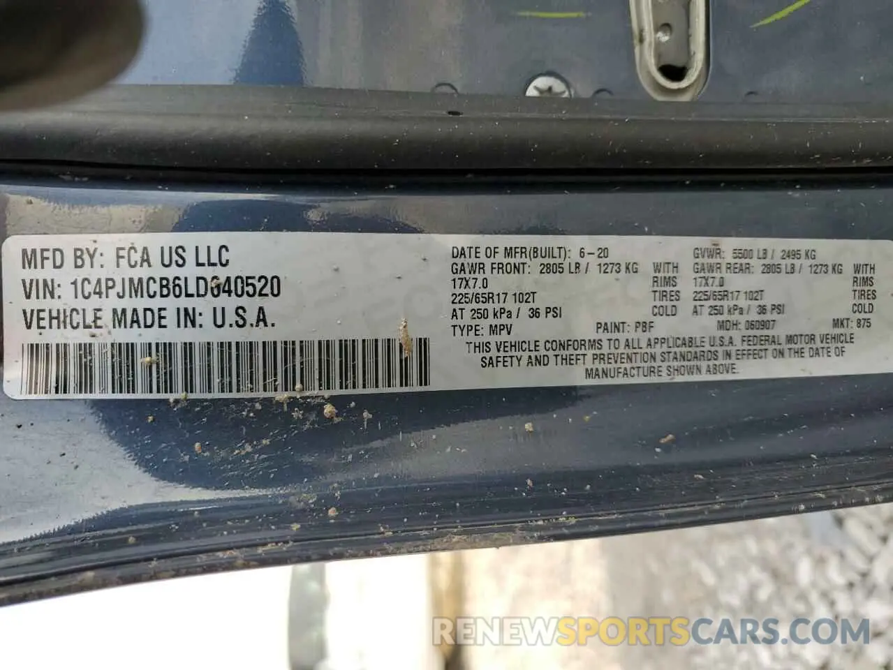 14 Photograph of a damaged car 1C4PJMCB6LD640520 JEEP GRAND CHER 2020