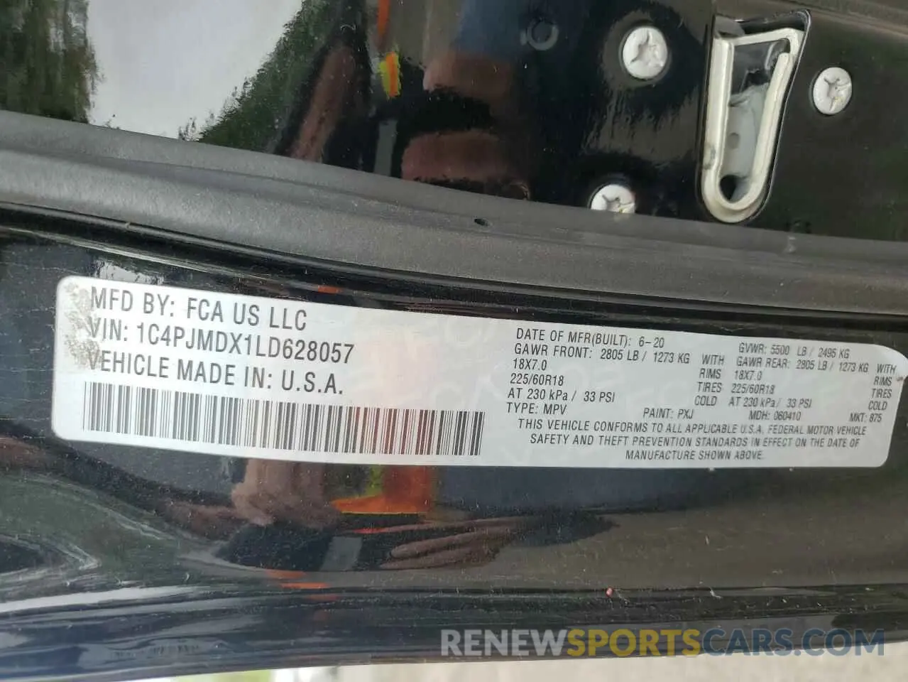 13 Фотография поврежденного автомобиля 1C4PJMDX1LD628057 JEEP GRAND CHER 2020