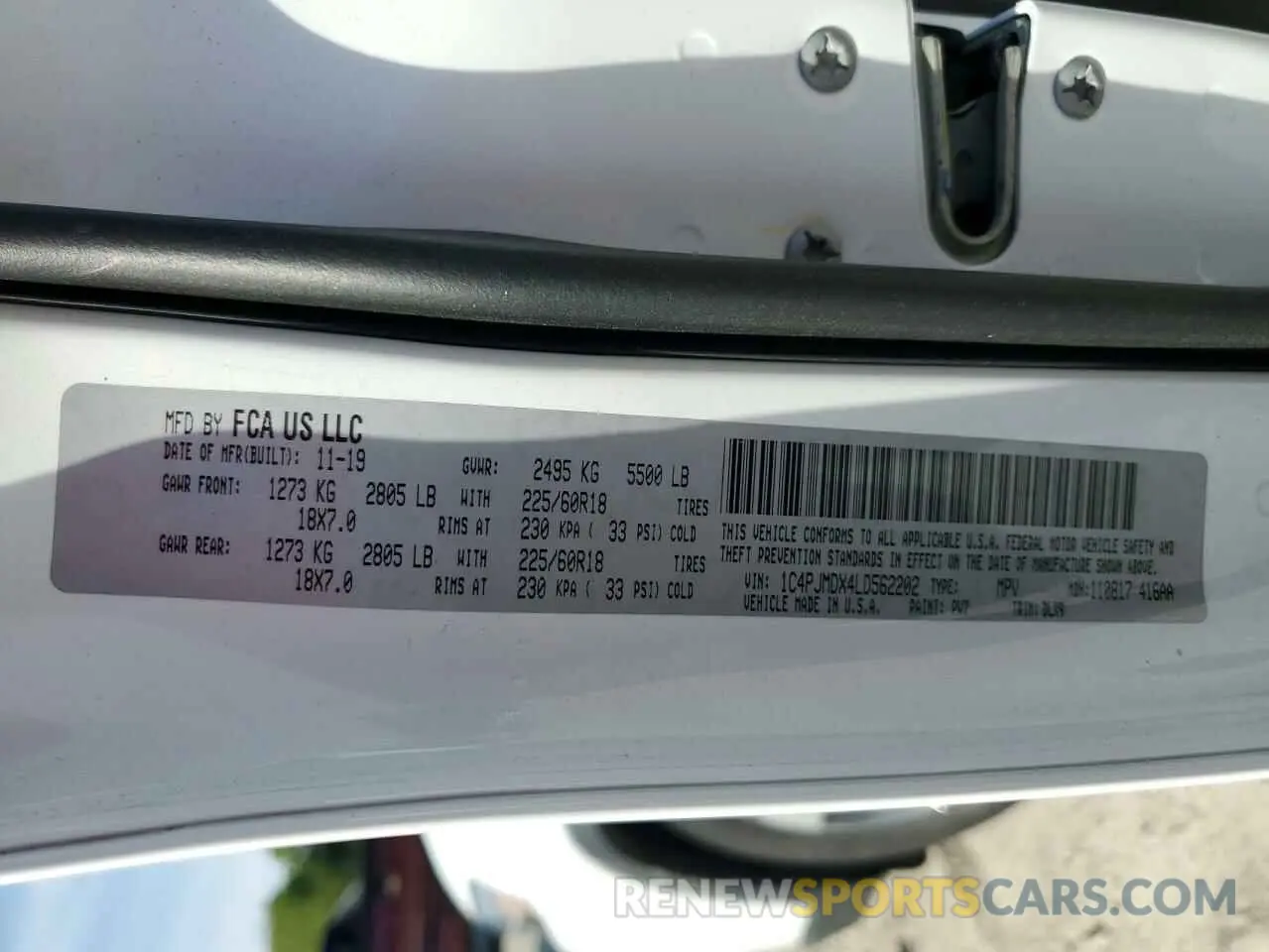 13 Фотография поврежденного автомобиля 1C4PJMDX4LD562202 JEEP GRAND CHER 2020