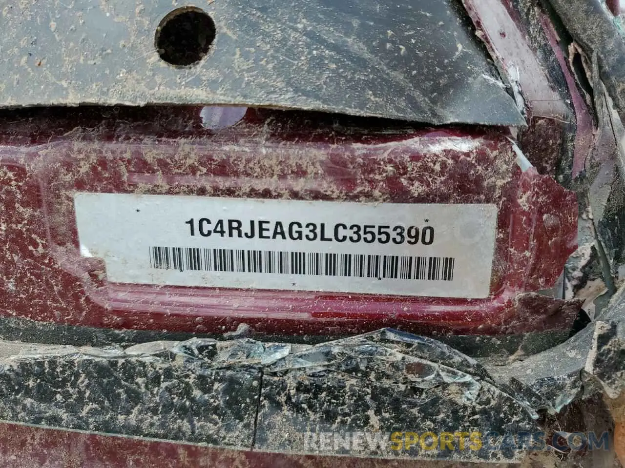 13 Photograph of a damaged car 1C4RJEAG3LC355390 JEEP GRAND CHER 2020