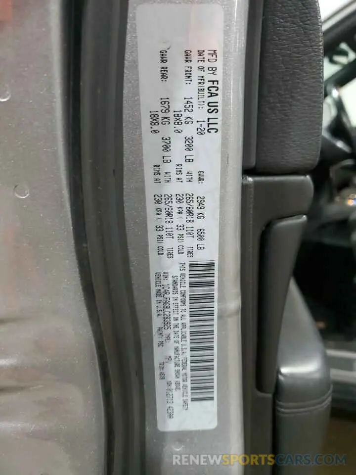 13 Фотография поврежденного автомобиля 1C4RJFAG9LC283925 JEEP GRAND CHER 2020