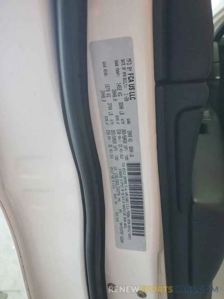 16 Фотография поврежденного автомобиля 1C4RJFBG0LC243778 JEEP GRAND CHER 2020