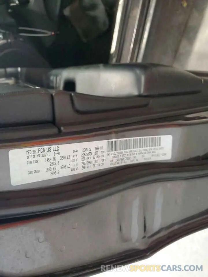 13 Фотография поврежденного автомобиля 1C4RJFBG0LC282421 JEEP GRAND CHER 2020
