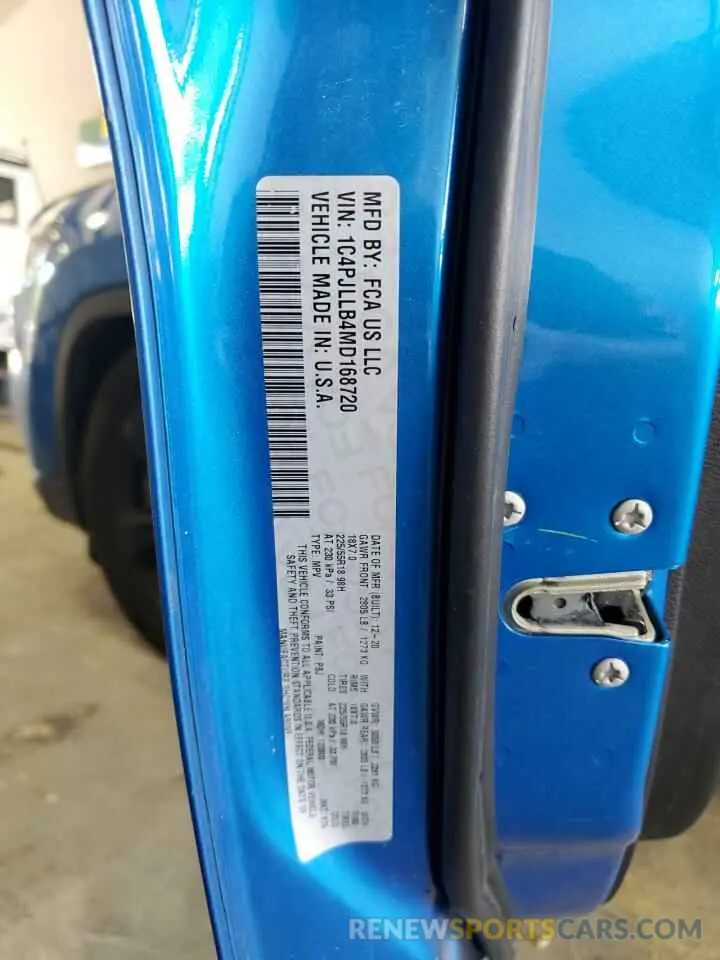 13 Фотография поврежденного автомобиля 1C4PJLLB4MD168720 JEEP GRAND CHER 2021