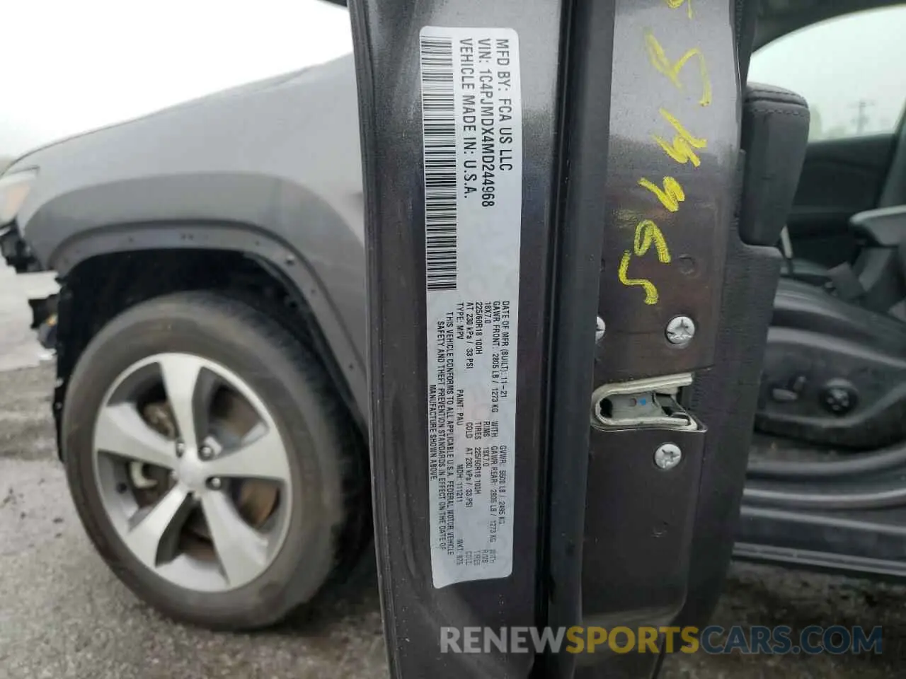 14 Photograph of a damaged car 1C4PJMDX4MD244968 JEEP GRAND CHER 2021