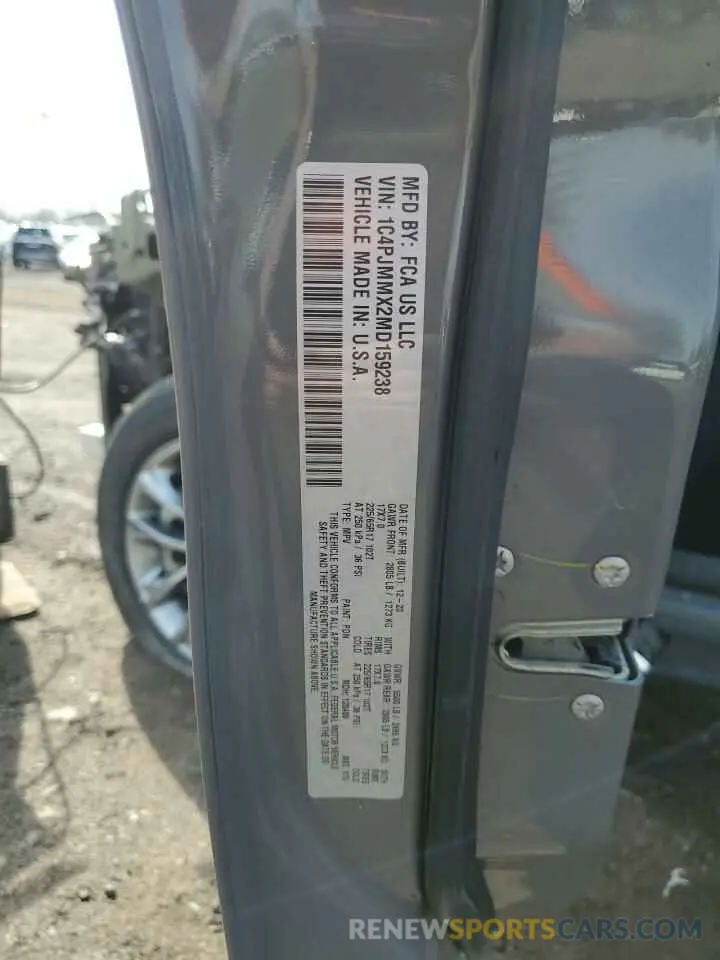 14 Фотография поврежденного автомобиля 1C4PJMMX2MD159238 JEEP GRAND CHER 2021