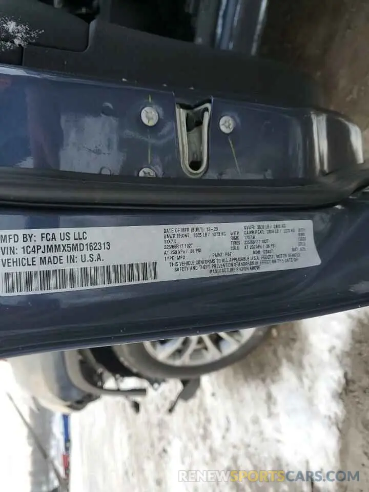 14 Фотография поврежденного автомобиля 1C4PJMMX5MD162313 JEEP GRAND CHER 2021