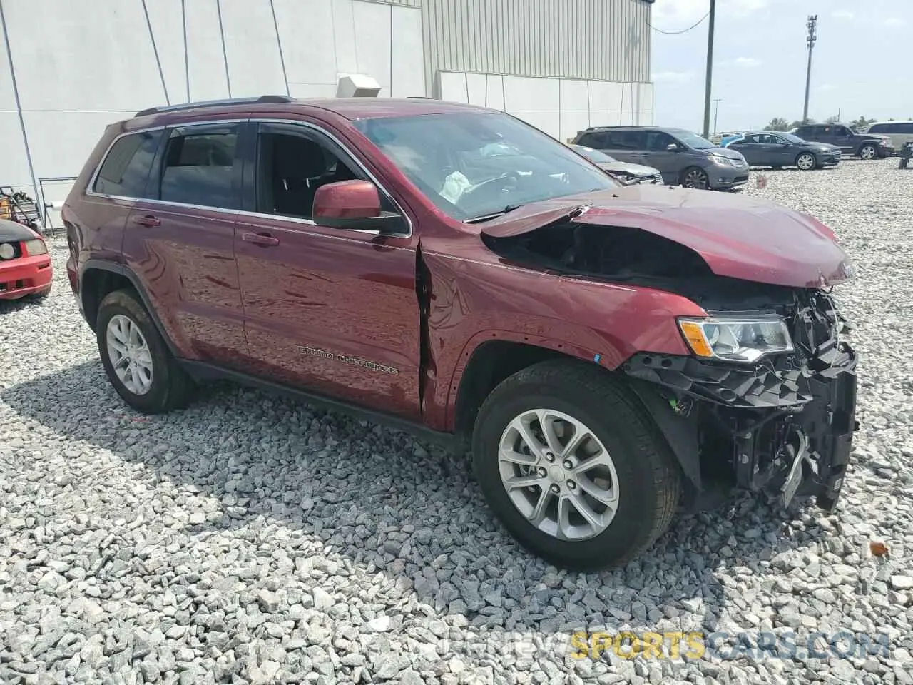 4 Фотография поврежденного автомобиля 1C4RJEAG8MC595214 JEEP GRAND CHER 2021