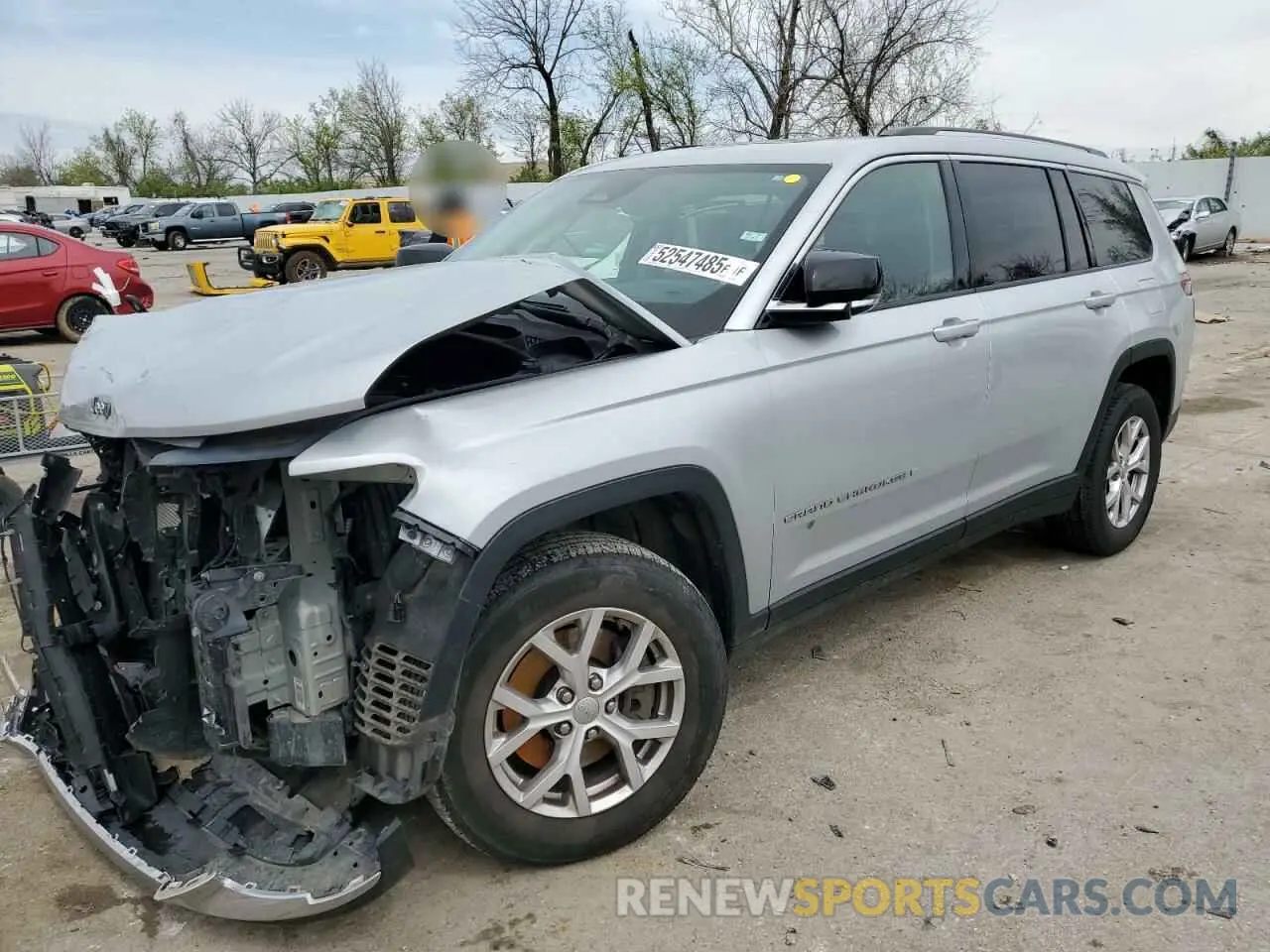 1 Photograph of a damaged car 1C4RJKBG8M8173766 JEEP GRAND CHER 2021
