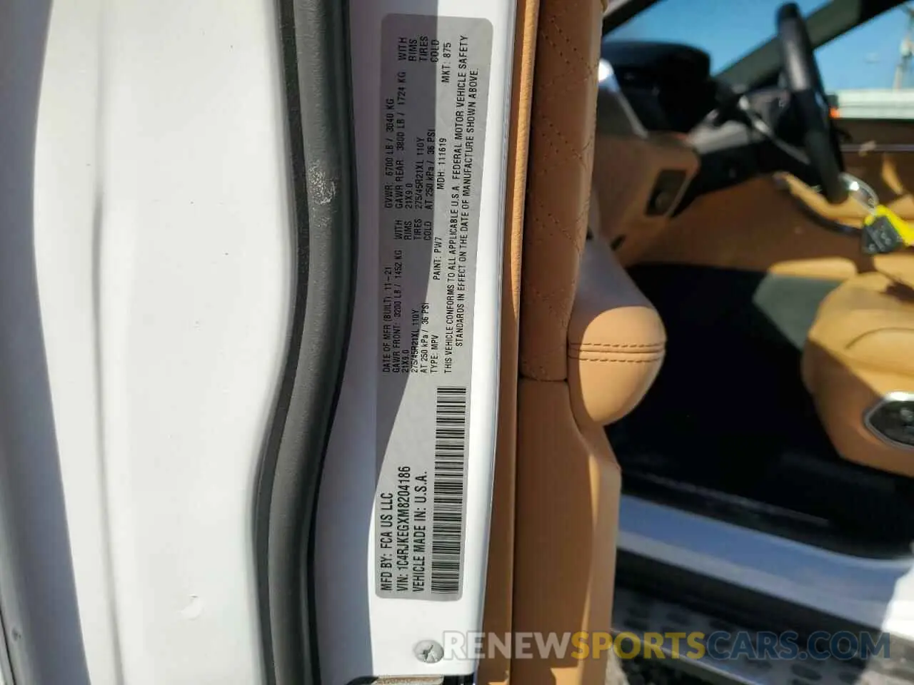 13 Photograph of a damaged car 1C4RJKEGXM8204186 JEEP GRAND CHER 2021