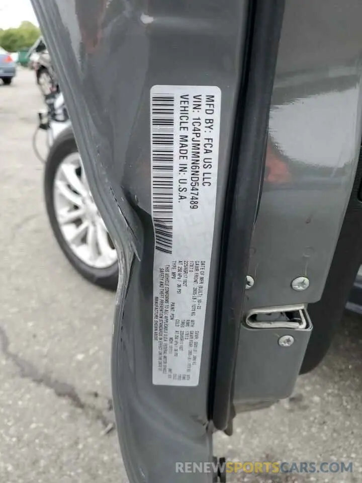13 Photograph of a damaged car 1C4PJMMN6ND547489 JEEP GRAND CHER 2022