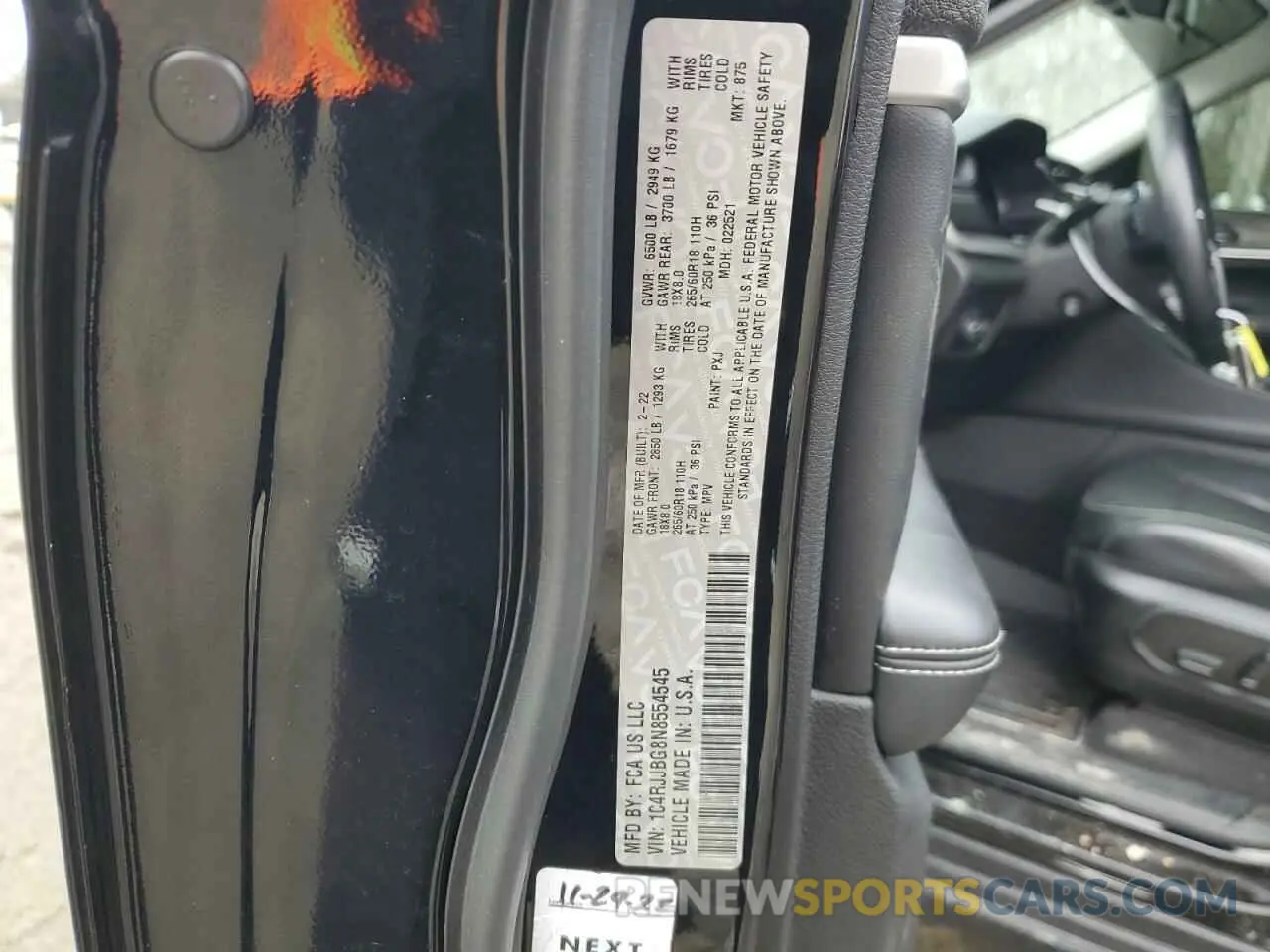13 Фотография поврежденного автомобиля 1C4RJJBG8N8554545 JEEP GRAND CHER 2022