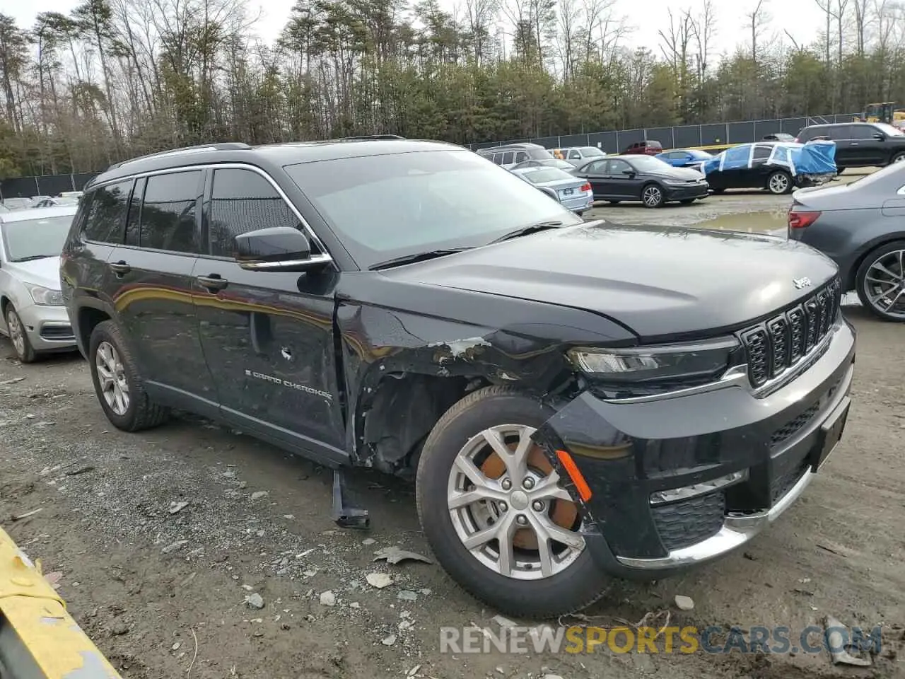 4 Фотография поврежденного автомобиля 1C4RJJBG8N8554545 JEEP GRAND CHER 2022