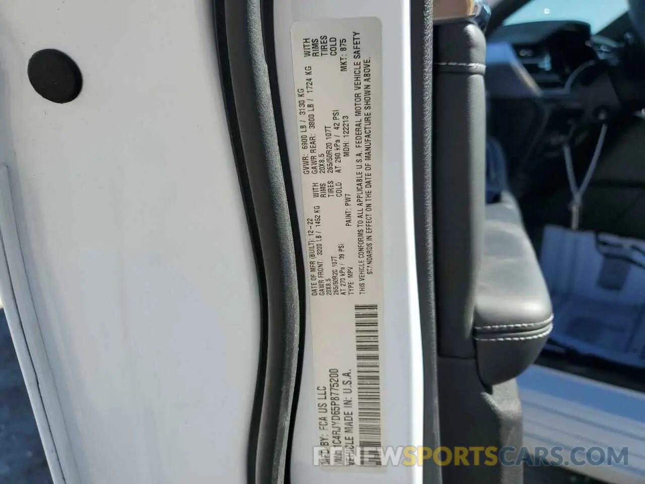 12 Фотография поврежденного автомобиля 1C4RJYD65P8775200 JEEP GRAND CHER 2023