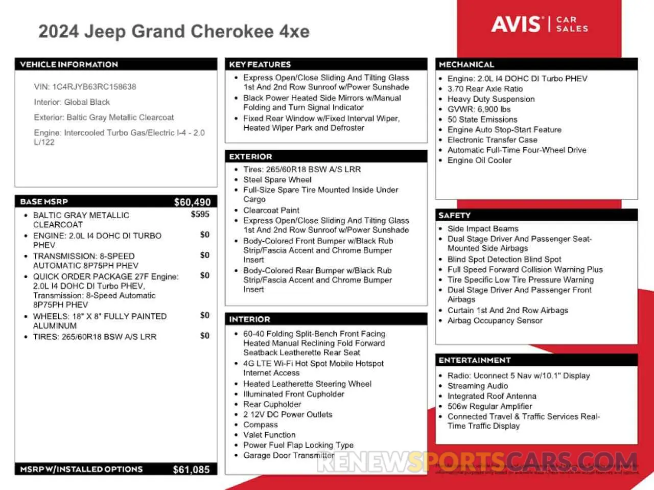 13 Photograph of a damaged car 1C4RJYB63RC158638 JEEP GRAND CHER 2024