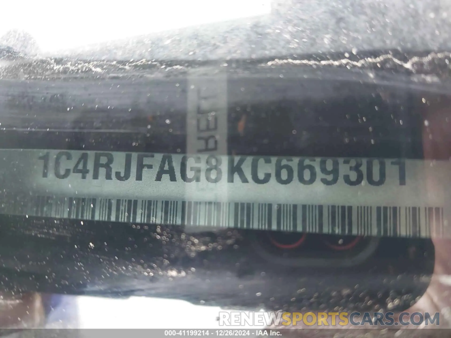 9 Фотография поврежденного автомобиля 1C4RJFAG8KC669301 JEEP GRAND CHEROKEE 2019