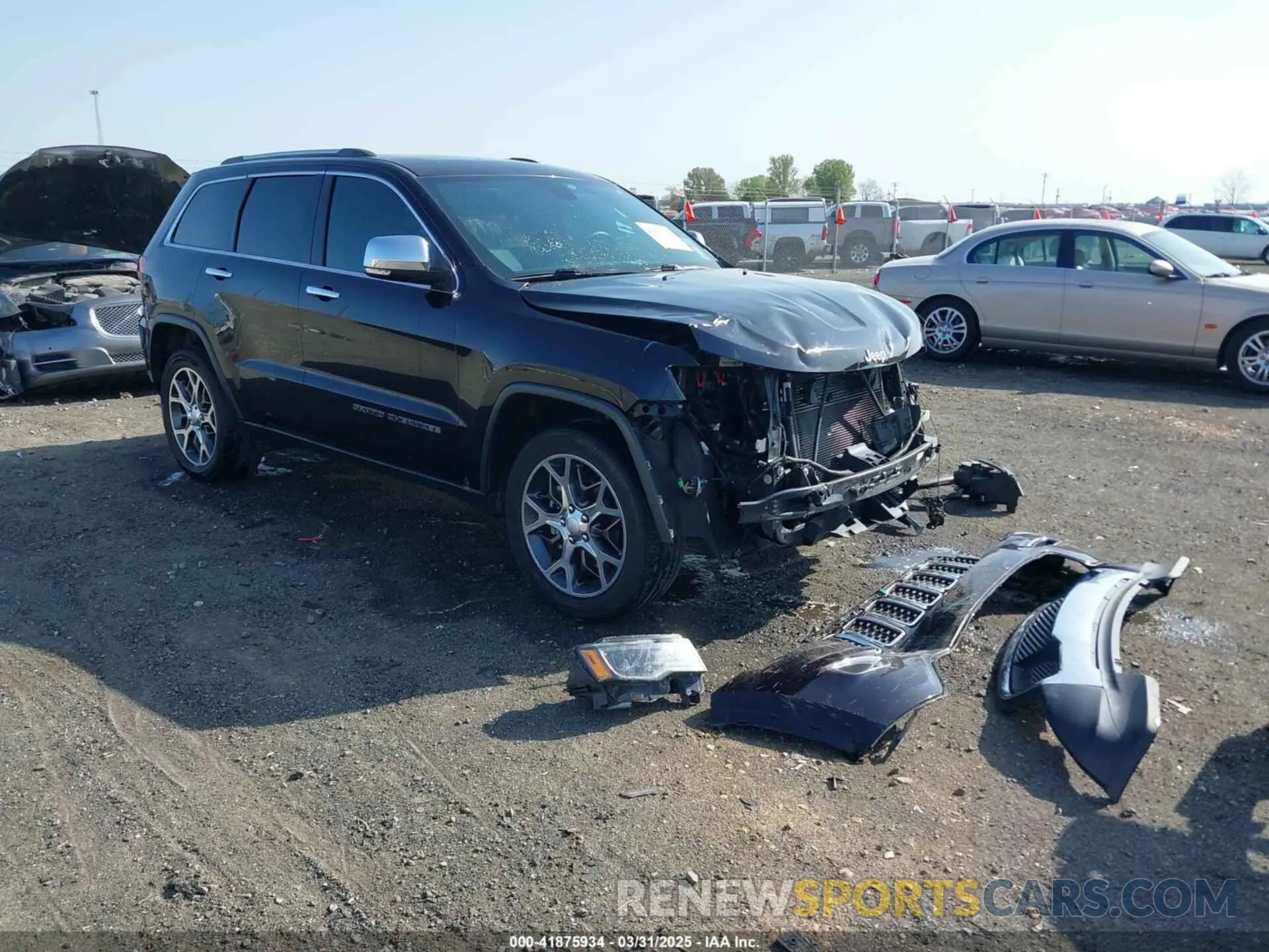 1 Photograph of a damaged car 1C4RJFBG7KC553957 JEEP GRAND CHEROKEE 2019