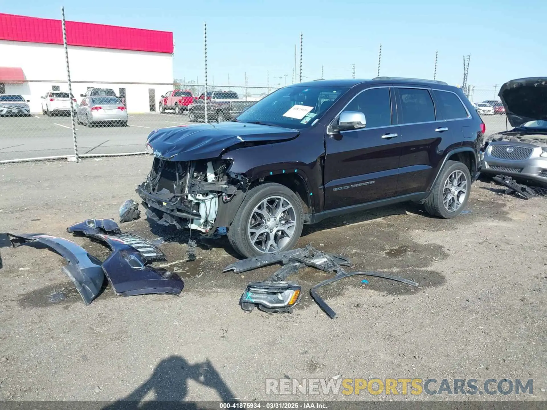 2 Photograph of a damaged car 1C4RJFBG7KC553957 JEEP GRAND CHEROKEE 2019