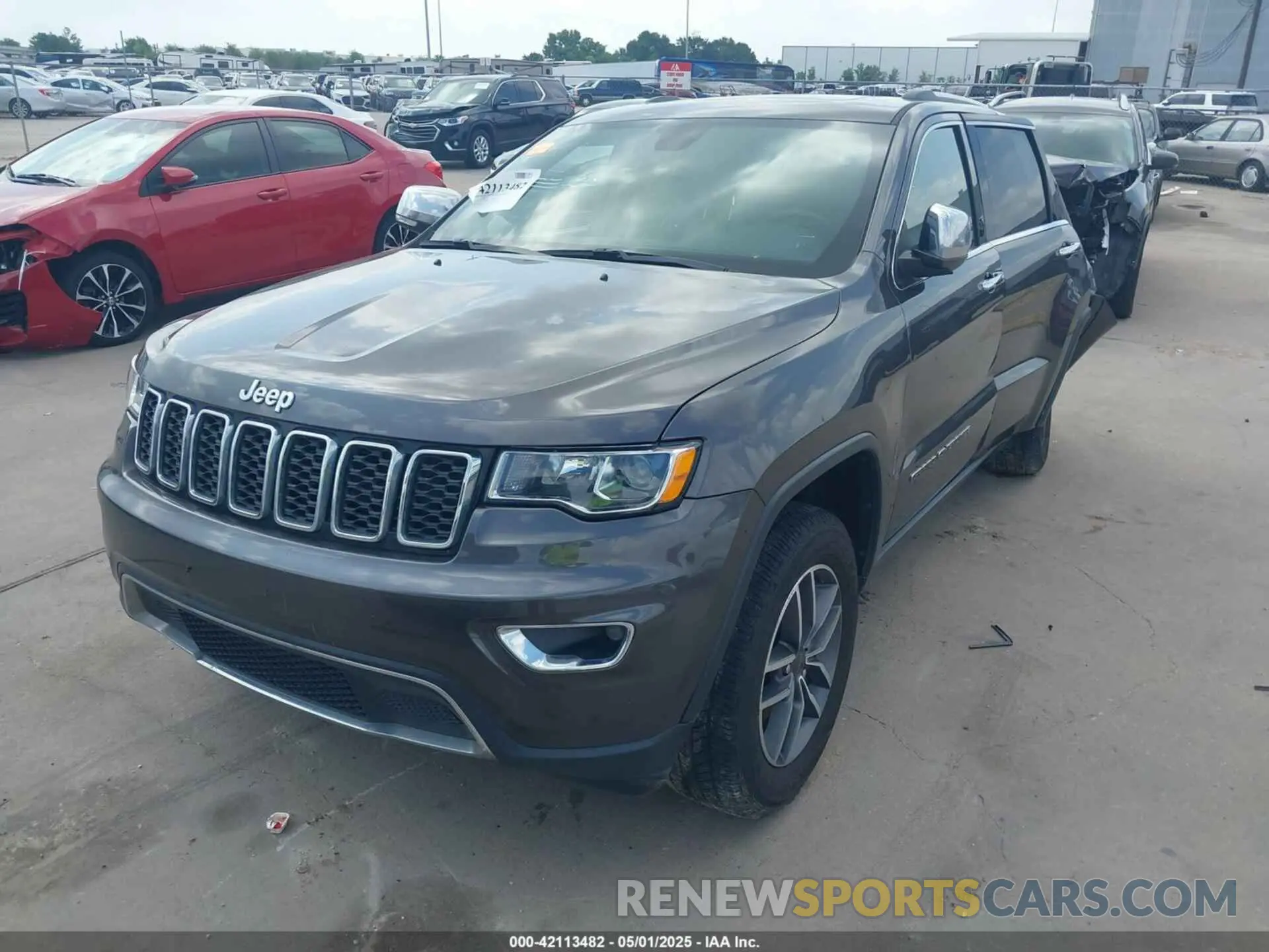 2 Photograph of a damaged car 1C4RJEBG4LC295201 JEEP GRAND CHEROKEE 2020
