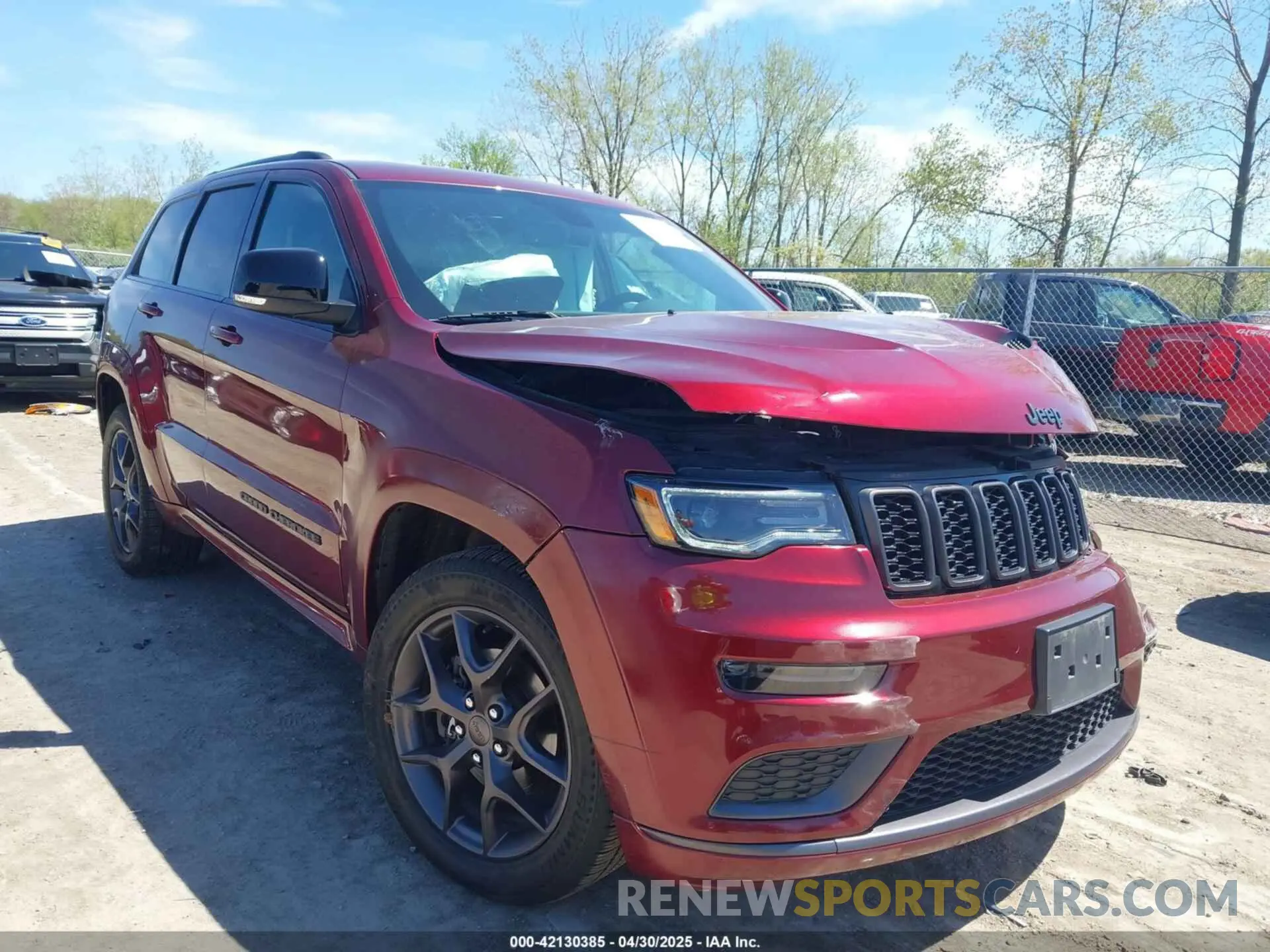 1 Photograph of a damaged car 1C4RJFBG2LC149384 JEEP GRAND CHEROKEE 2020