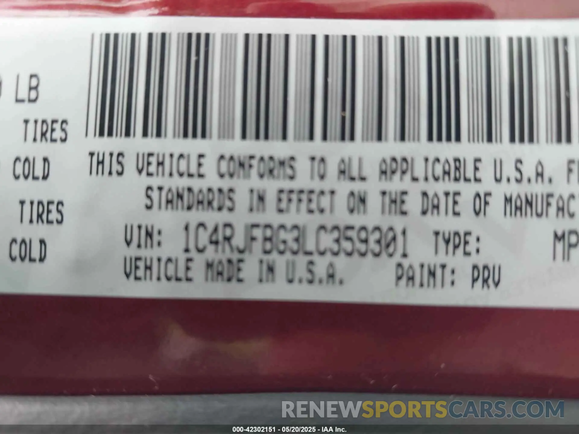 9 Photograph of a damaged car 1C4RJFBG3LC359301 JEEP GRAND CHEROKEE 2020