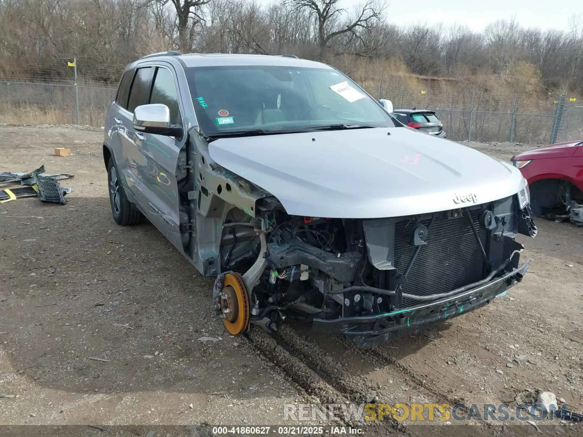 1 Photograph of a damaged car 1C4RJFBG5LC305045 JEEP GRAND CHEROKEE 2020