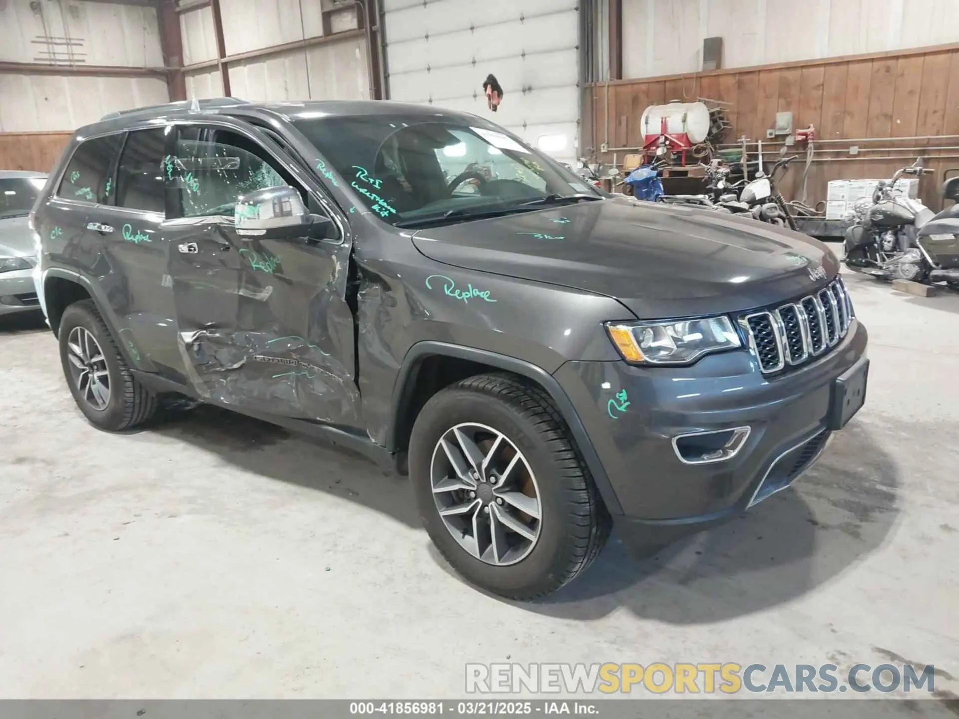 1 Photograph of a damaged car 1C4RJFBG9LC396594 JEEP GRAND CHEROKEE 2020