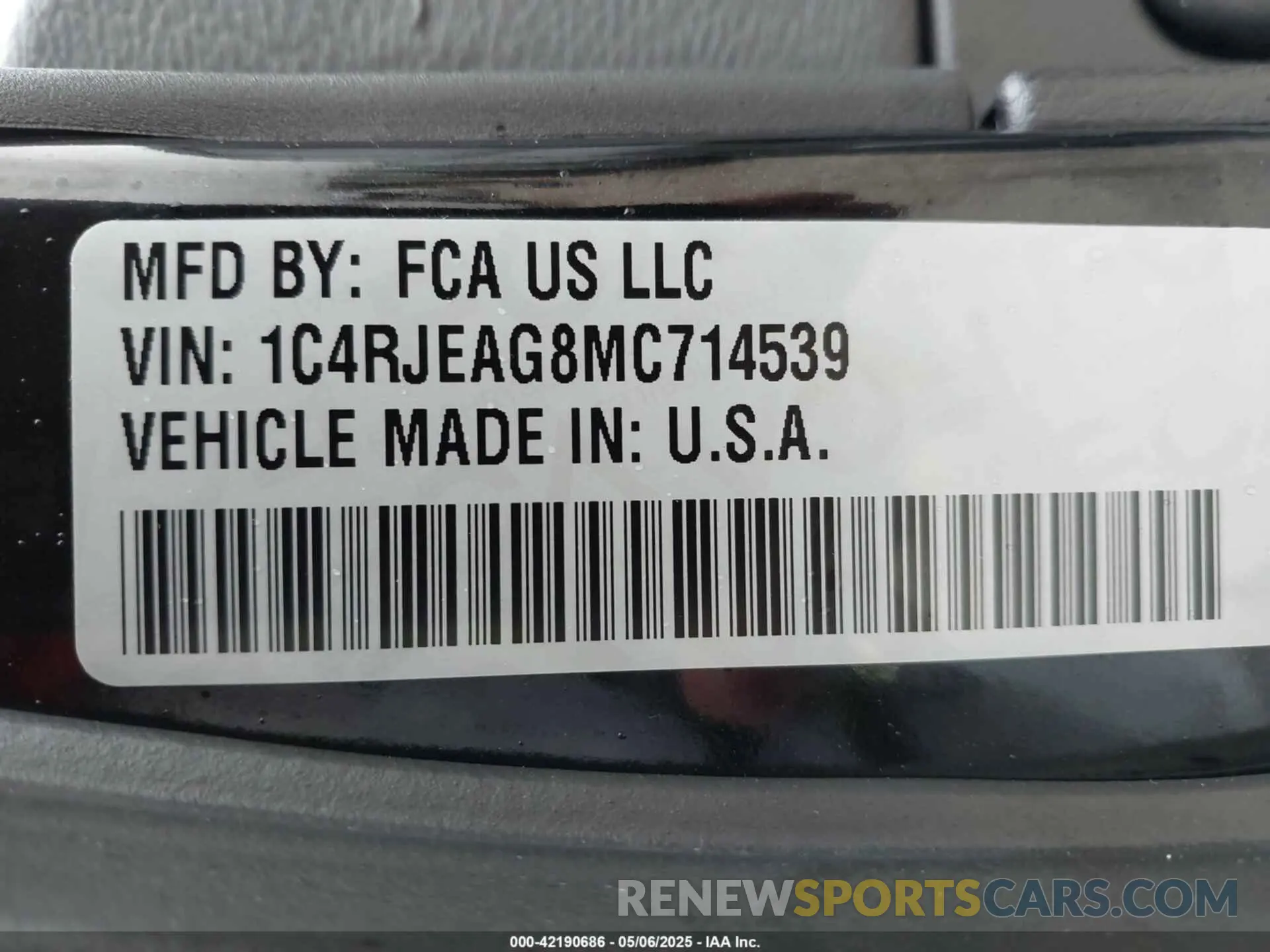 9 Фотография поврежденного автомобиля 1C4RJEAG8MC714539 JEEP GRAND CHEROKEE 2021