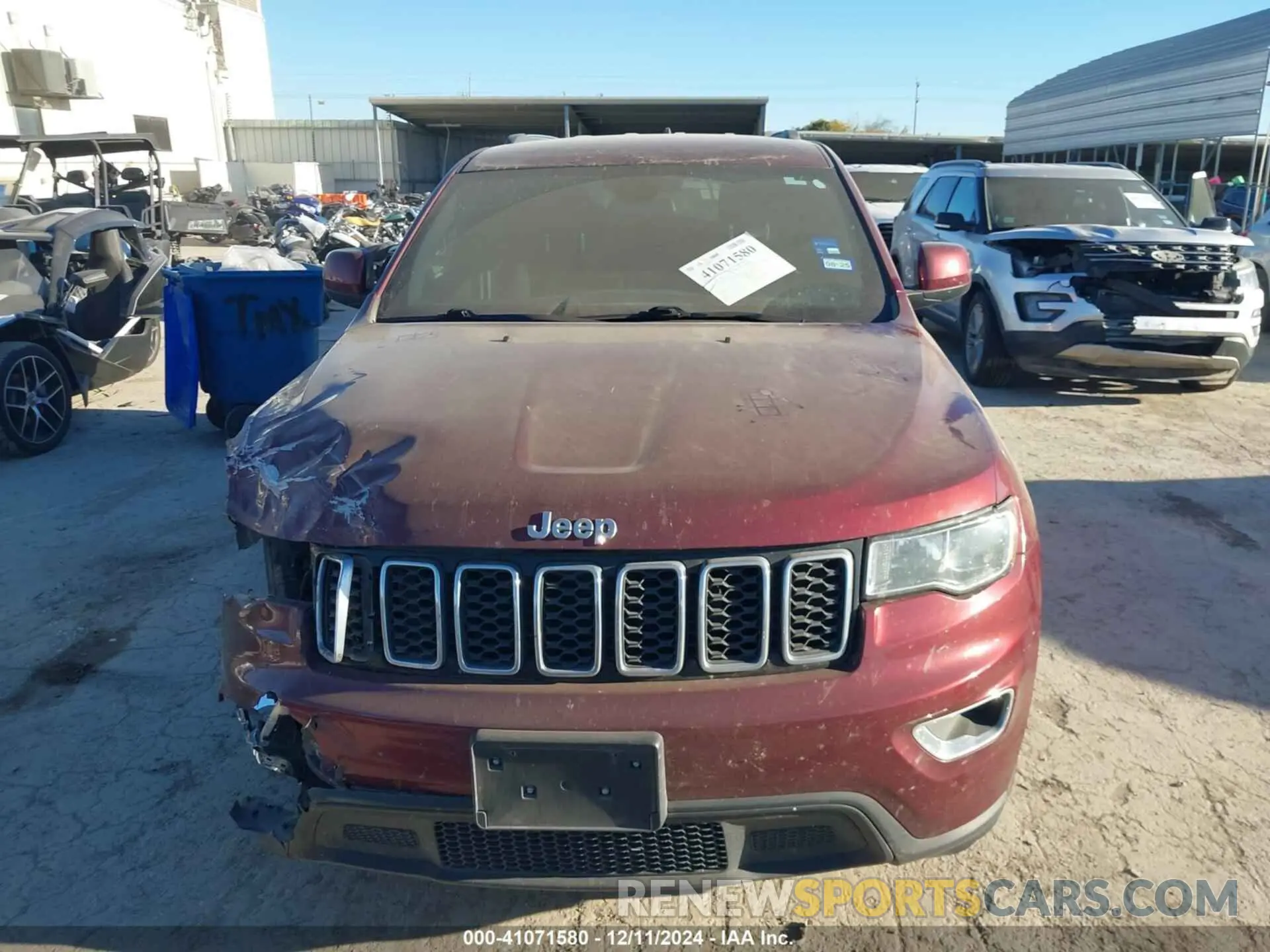 13 Фотография поврежденного автомобиля 1C4RJEAG9MC739126 JEEP GRAND CHEROKEE 2021