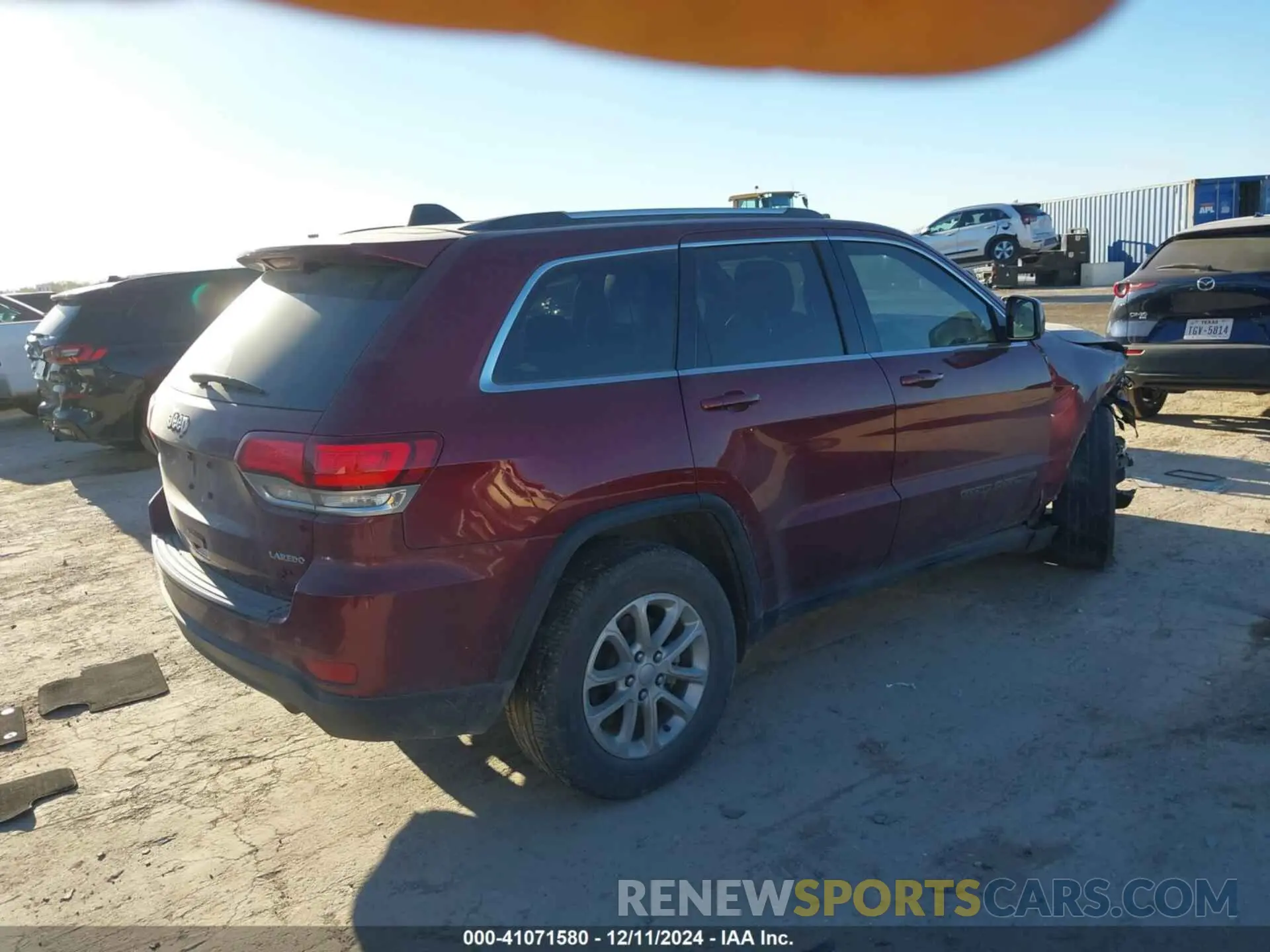 4 Фотография поврежденного автомобиля 1C4RJEAG9MC739126 JEEP GRAND CHEROKEE 2021