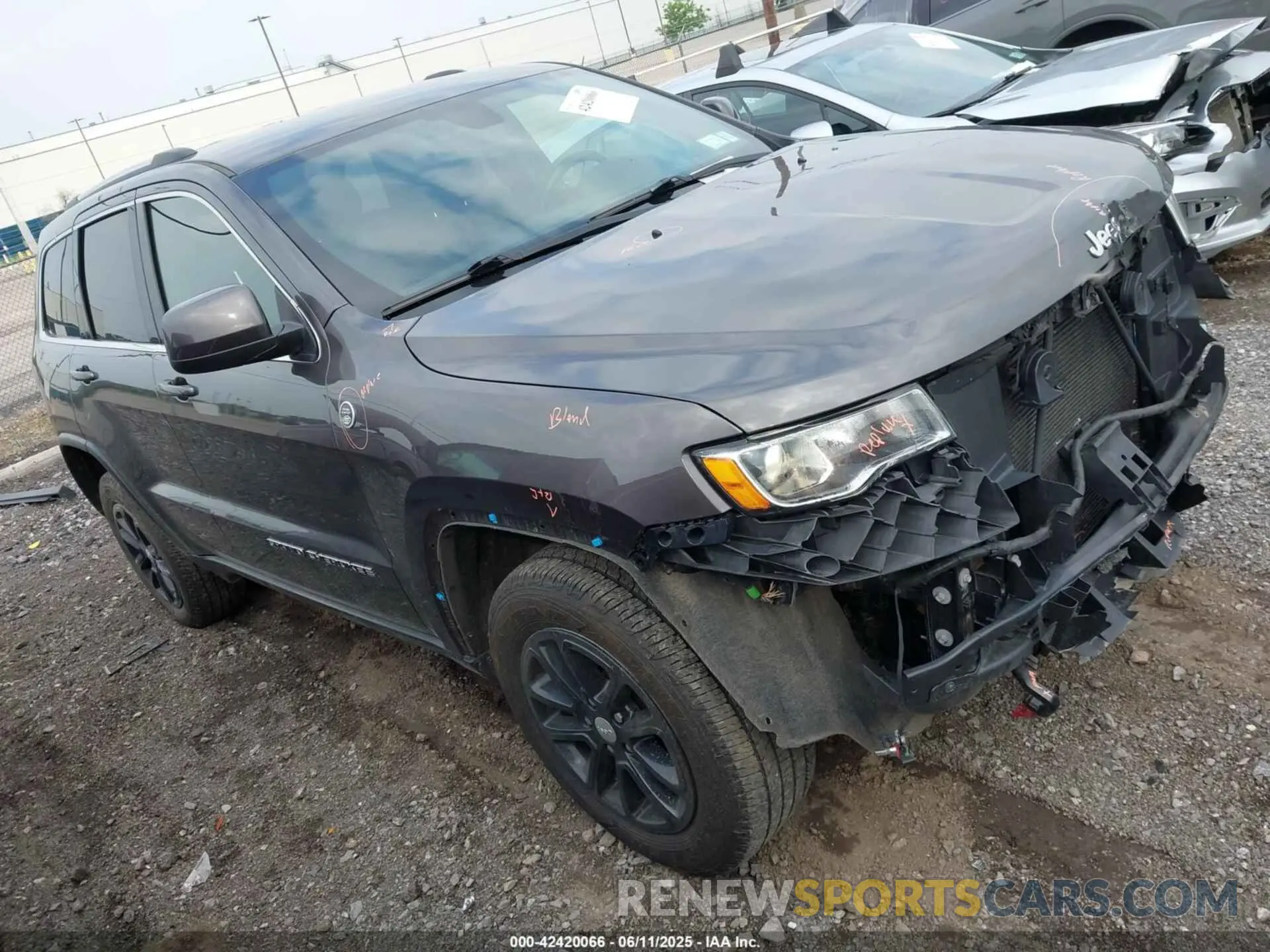 1 Photograph of a damaged car 1C4RJFAG5MC691307 JEEP GRAND CHEROKEE 2021