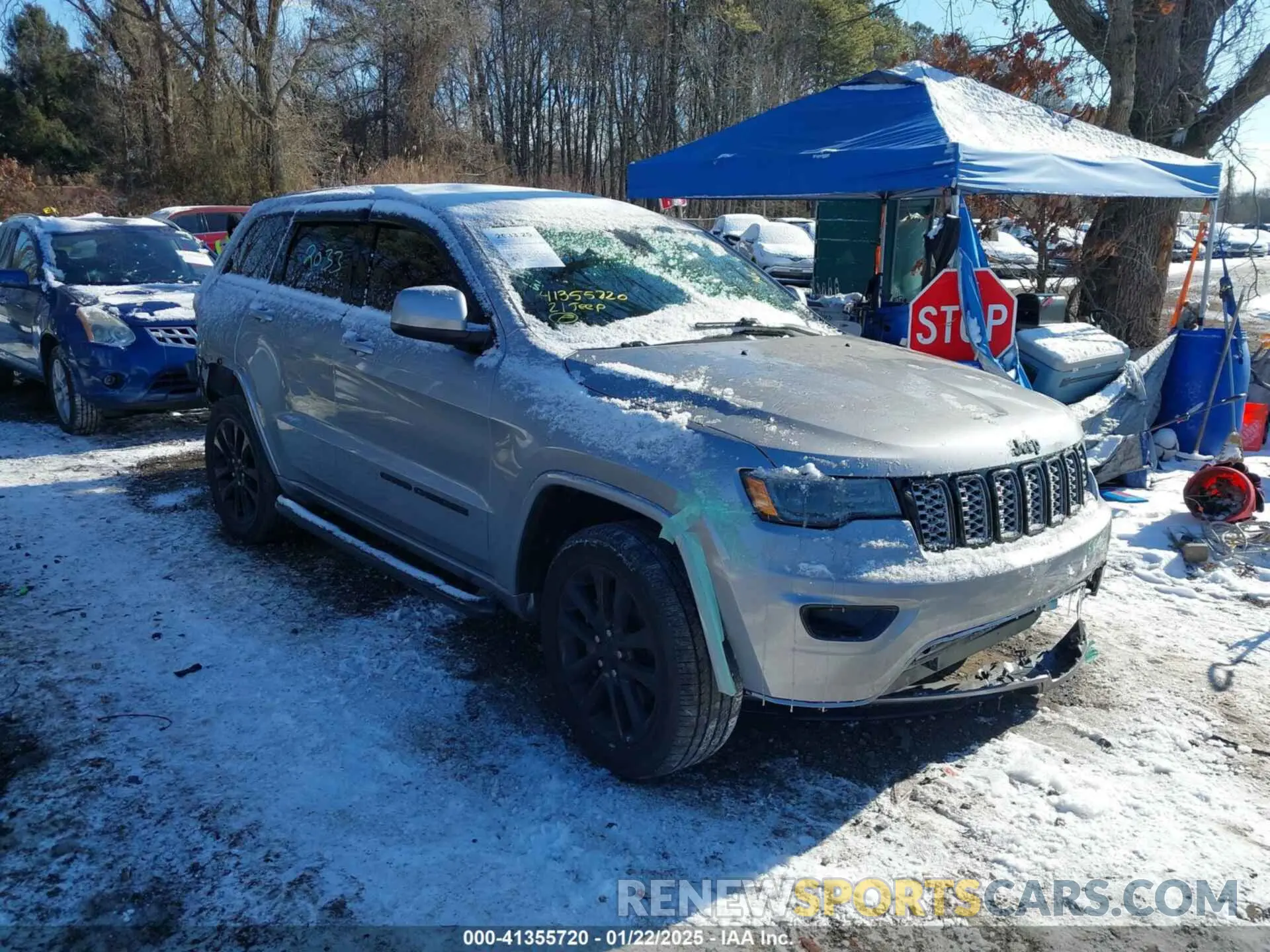 1 Photograph of a damaged car 1C4RJFAG6MC779413 JEEP GRAND CHEROKEE 2021